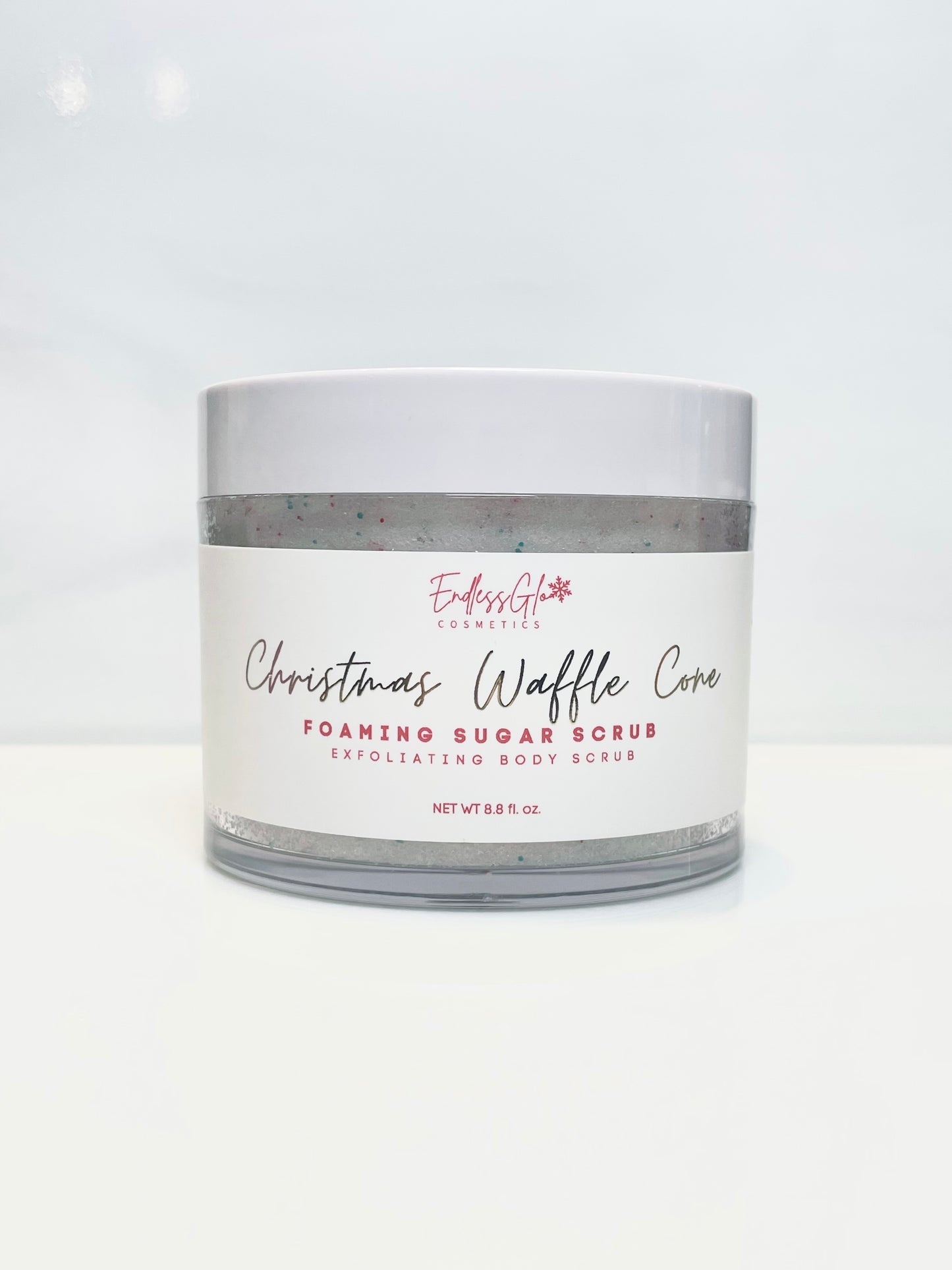 Christmas Waffle Cone Foaming Sugar Scrub