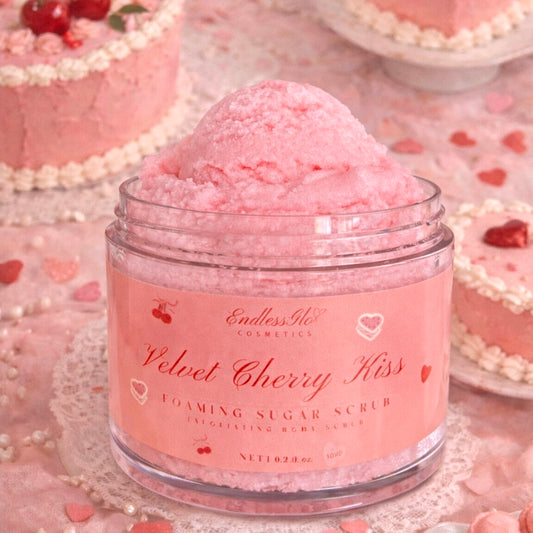 Velvet Cherry Kiss Foaming Sugar Scrub