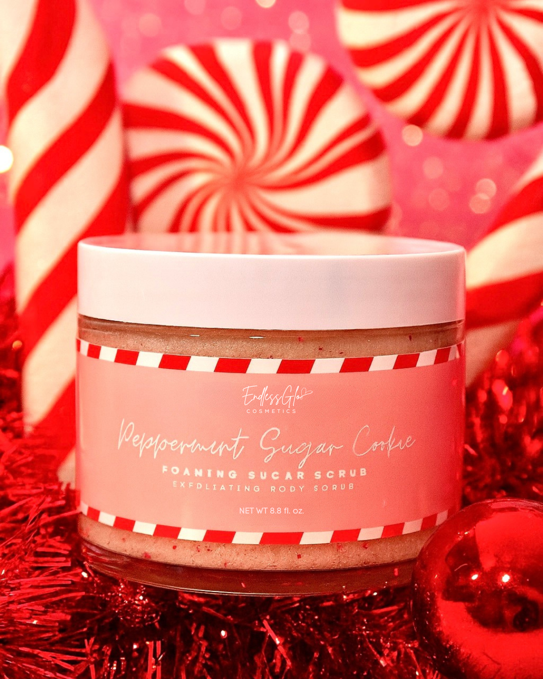 Peppermint Sugar Cookie Foaming Sugar Scrub