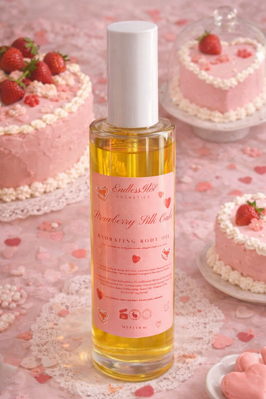 Strawberry Silk Cake Body Oil